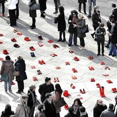 Zapatos rojos de Elina Chauvet